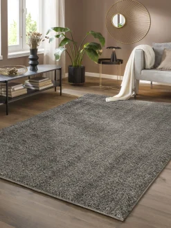 Castlebay Hochflor-Teppich, Silber