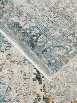 Chalkida Vintage-Teppich, Silber