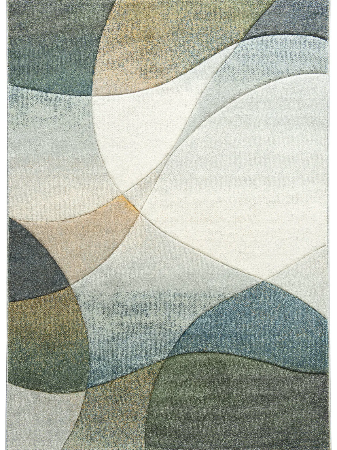 Charleston Moderner Teppich, Blau-Grau