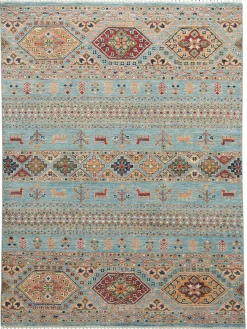 Chobi Schal ca. 148 x 199 cm, Unikat / Einzelstück