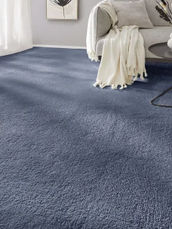 Cirella Velours-Teppichboden, Marine 74