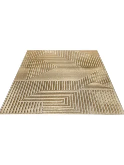 Clifton Moderner Teppich, Gold