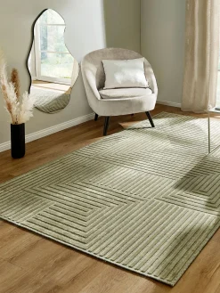 Clifton Moderner Teppich, Olive