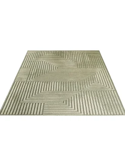 Clifton Moderner Teppich, Olive