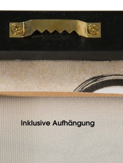Clue Leinwand-Druck-gerahmt, Beige