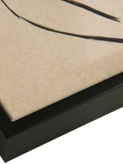 Clue Leinwand-Druck-gerahmt, Beige