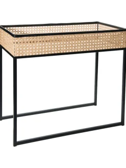 Coffee Table Tisch, Schwarz/Beige