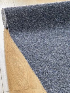Color Schlingen-Teppichboden, Taubenblau 35