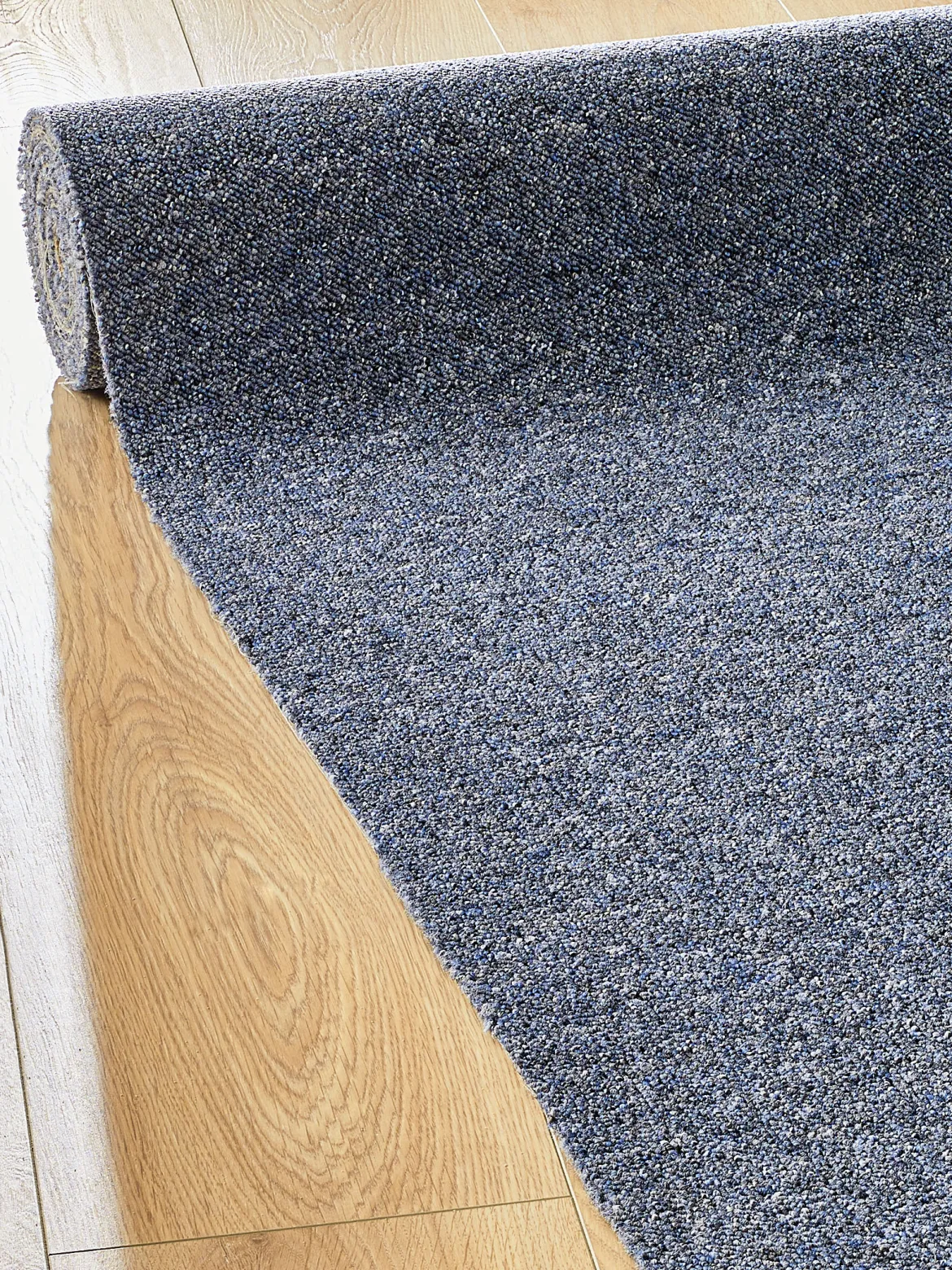 Color Schlingen-Teppichboden, Taubenblau 35