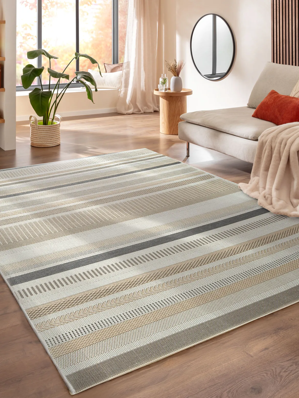 Contadora Outdoor-Teppich, Silber