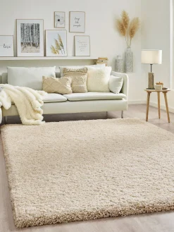 Creation Hochflor-Teppich, Creme