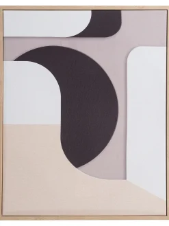 Cuadro Bild, Beige/Schwarz