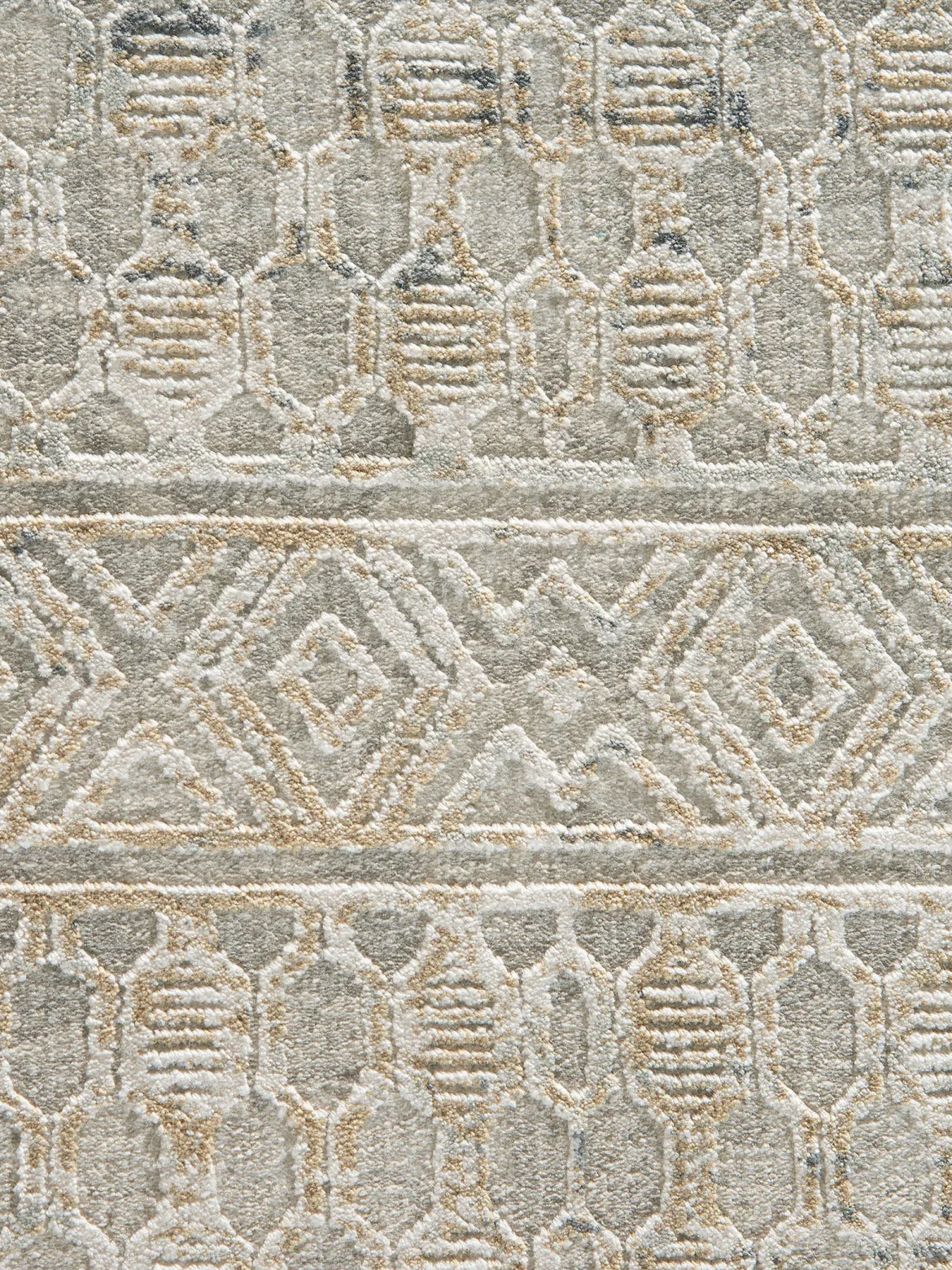 Cullen Vintage-Teppich, Antiksilber