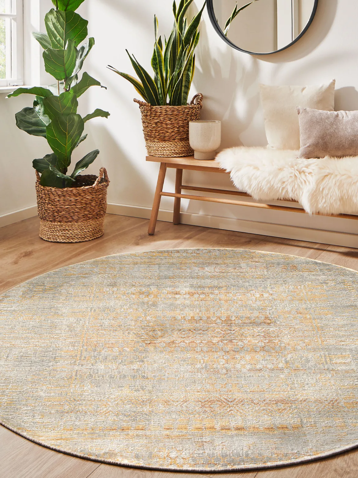 Cullen Vintage-Teppich, Gold