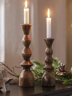 Cutin Kerzenständer, Dunkelbraun