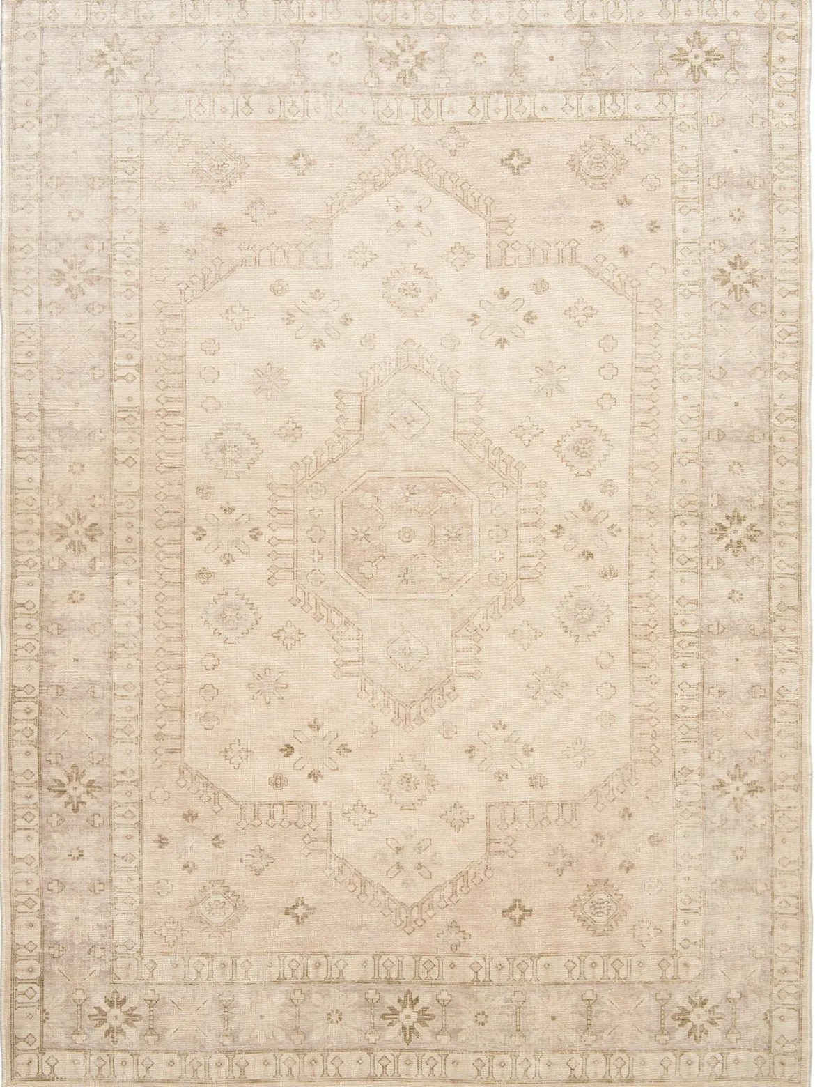 Dhanera Vintage-Teppich, Light Grey