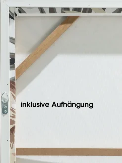 Dickicht Leinwand-Druck-handbemalt, Multicolor