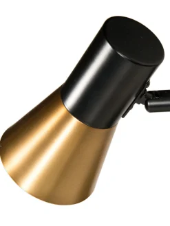 Escat Tischleuchte, Satin Brass/Schwarz