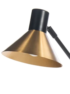 Escat Tischleuchte, Satin Brass/Schwarz