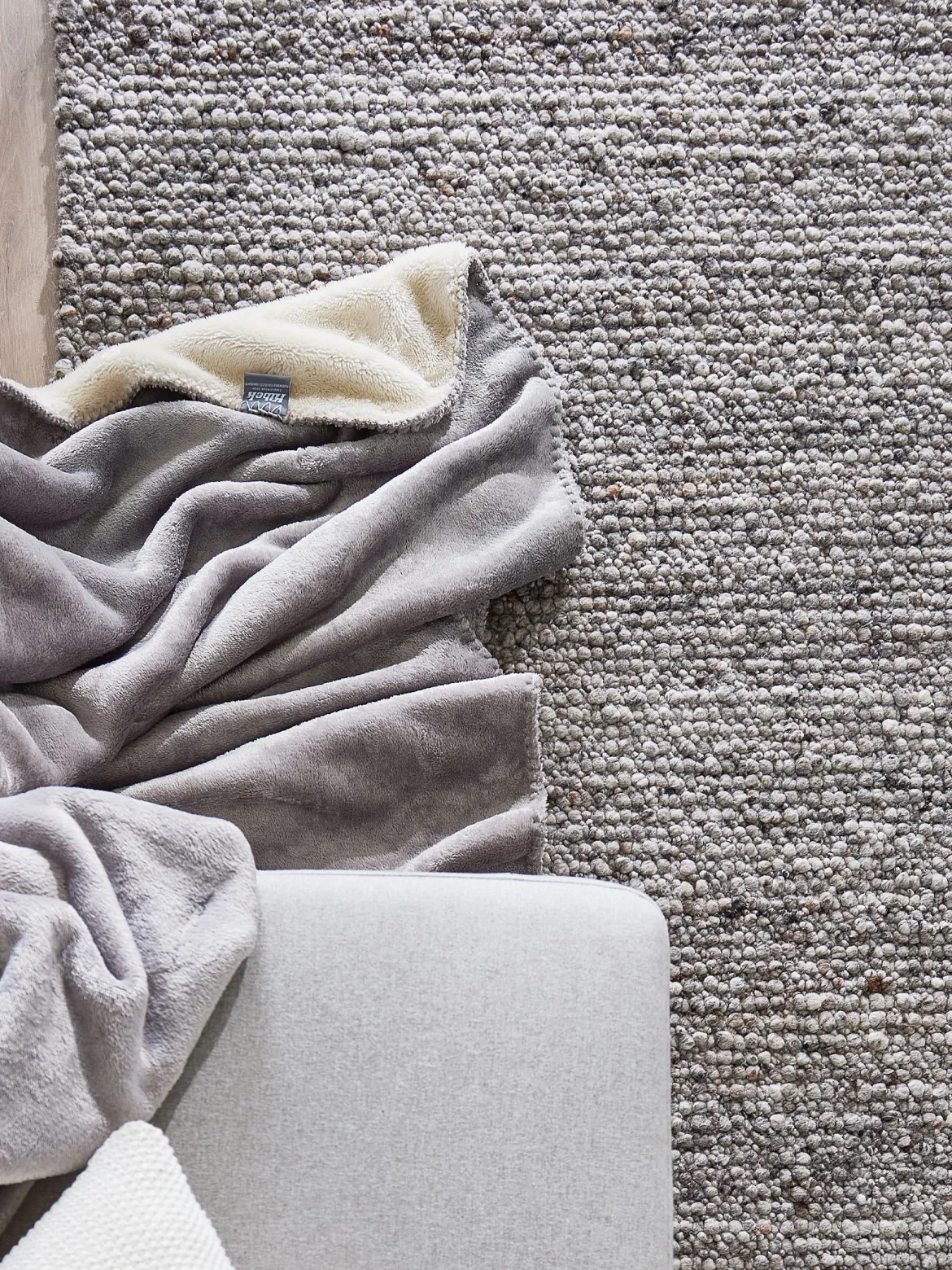 Fannby Woll-Teppich, Dark Grey