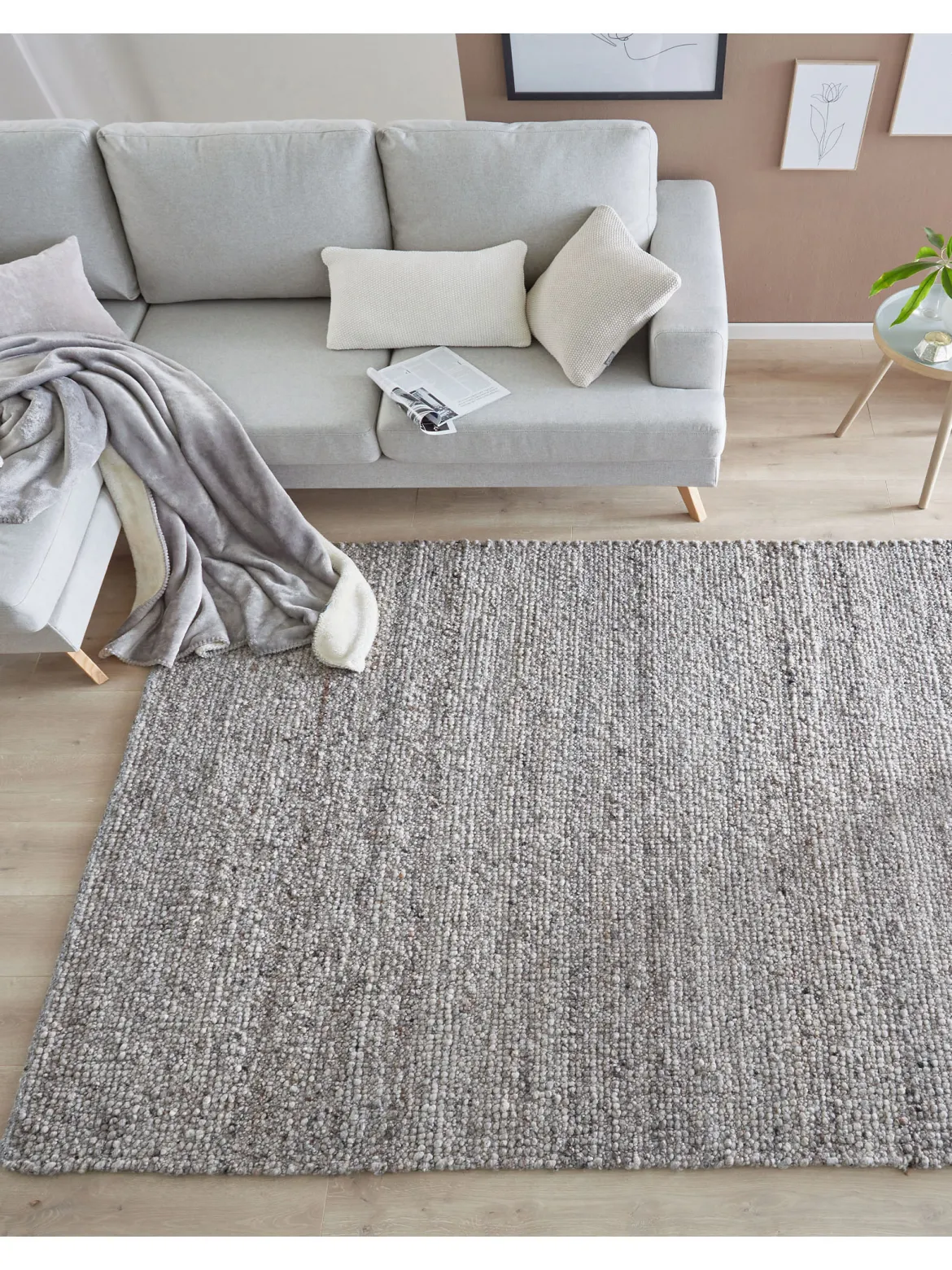 Fannby Woll-Teppich, Dark Grey
