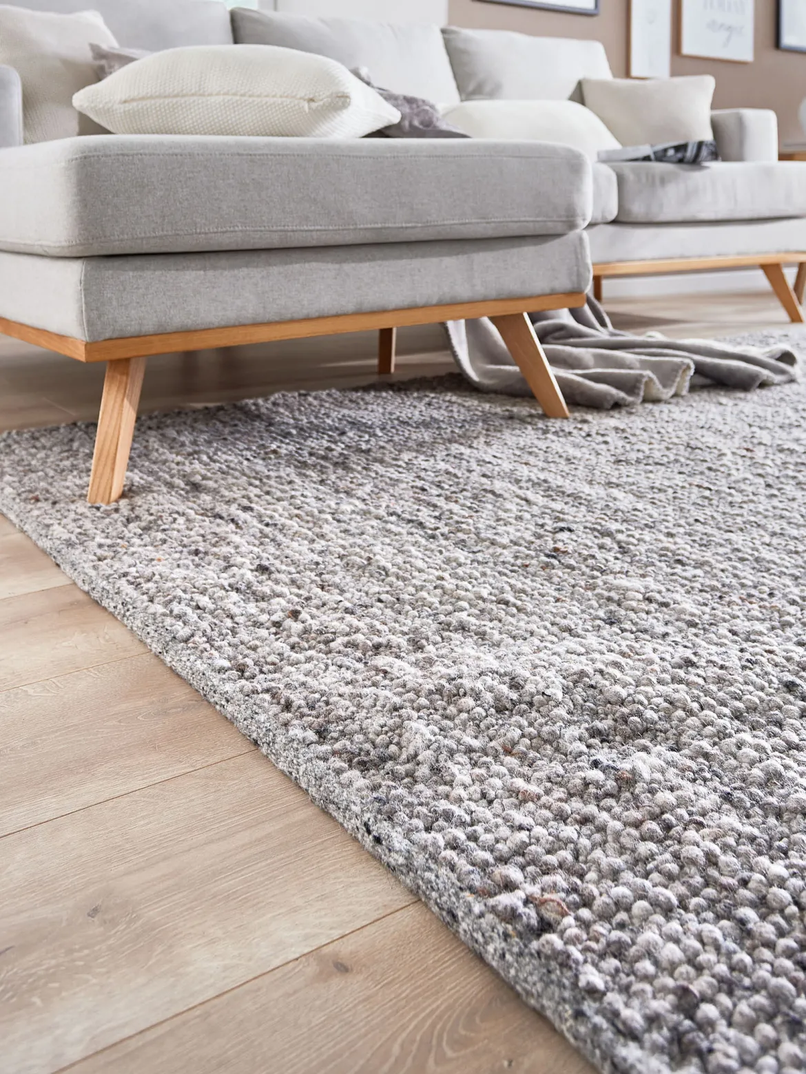 Fannby Woll-Teppich, Dark Grey