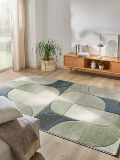 Fantastico Moderner Teppich, Blau