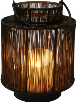 Fibra Laterne, Schwarz/Gold