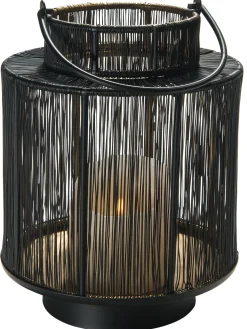 Fibra Laterne, Schwarz/Gold