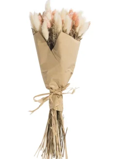 Flowerbouquet Trockenblume, Beige/Rosa