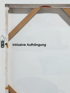 Funny Animals Leinwand-Druck-gerahmt, Multicolor
