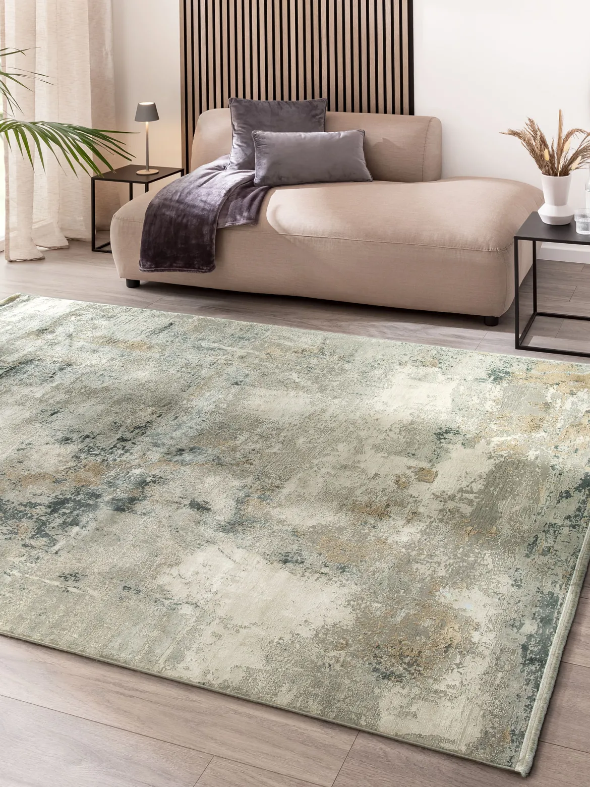 Garisim Vintage-Teppich, Vintage Grau
