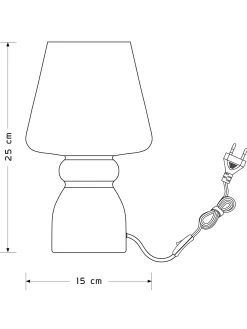 Grandola Lampe, Weiss