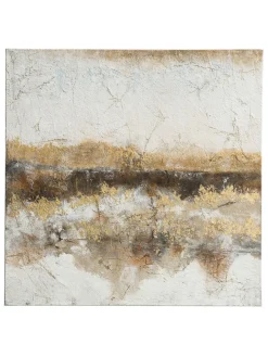 Graue Fantasie Leinwand-handgemalt, Graubeige