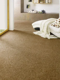 Green Line Velours-Teppichboden, Ivory 430