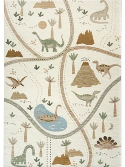 Happy Dino Kinder-Teppich, Ivory