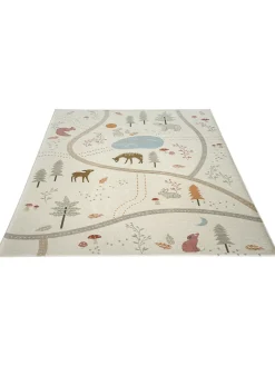 Happy Forest Kinder-Teppich, Ivory
