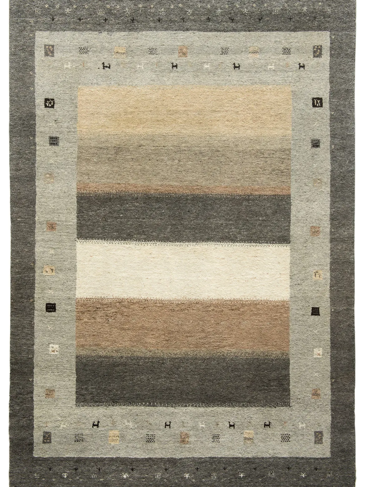 Harpalpur Gabbeh-Teppich, Charcoal