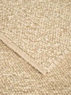Hillsand Woll-Teppich, Creme