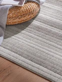 Hillsboro Moderner Teppich, Silbergrau