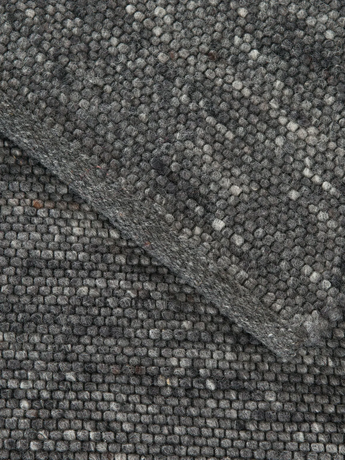 Hörneberg Woll-Teppich, Dunkelgrau