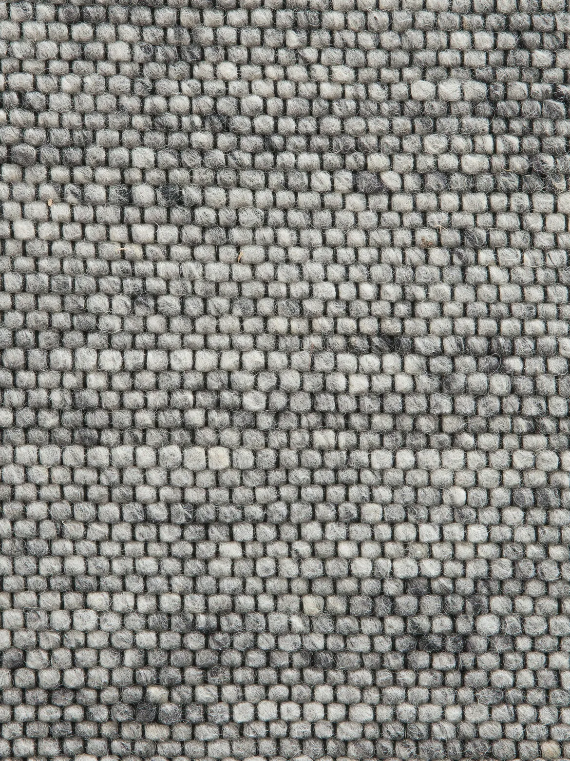 Hörneberg Woll-Teppich, Grau