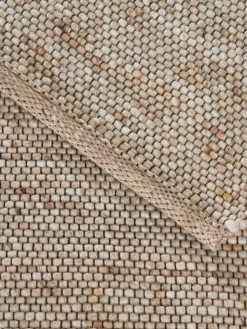 Hörneberg Woll-Teppich, Sand