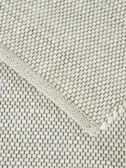 Hörneberg Woll-Teppich, Weiss