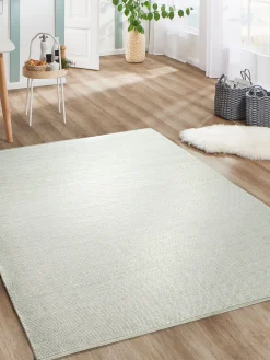 Hörneberg Woll-Teppich, Weiss