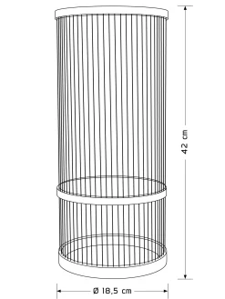 Ischi Filigree Tischleuchte, Schwarz
