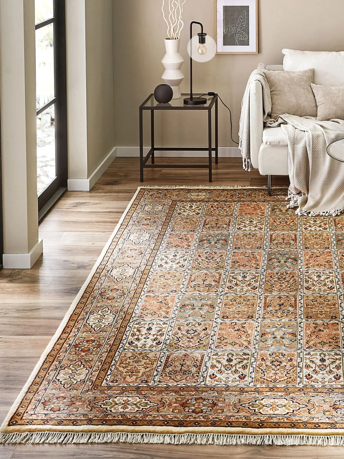 Jahidpur Bachtiar Orient-Teppich, Natur/Beige