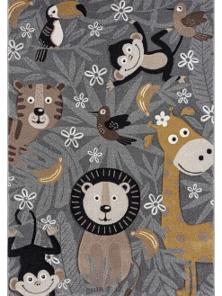Junglebook Kinder-Teppich, Grau