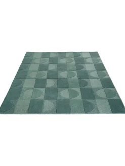 Kallerup Woll-Teppich, Petrol