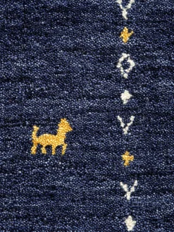 Kamlapur Gabbeh-Teppich, Dark Blue